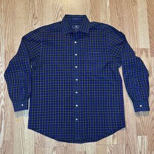 Vineyard Vines Long Sleeve Button Up Premium 120's Cooper Shirt Blue Men's L